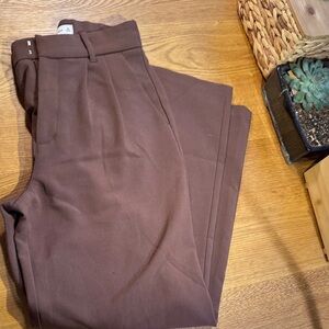 Abercrombie & Fitch Women's Chocolate 🍫 Brown Wide Leg Pants